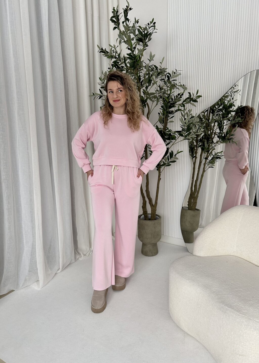 miękki komplet azara pink