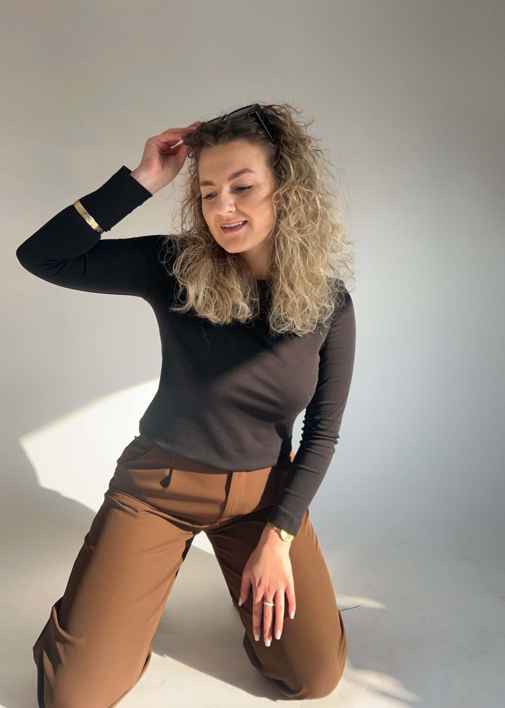 BLUZKA BASIC LUMINA czarny