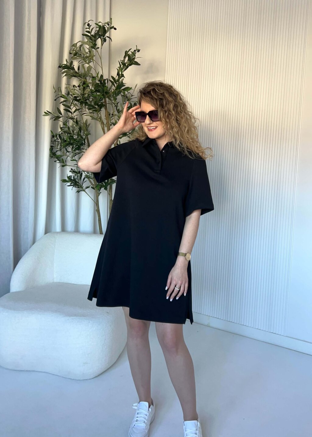 SUKIENKA CZARNA POLO
