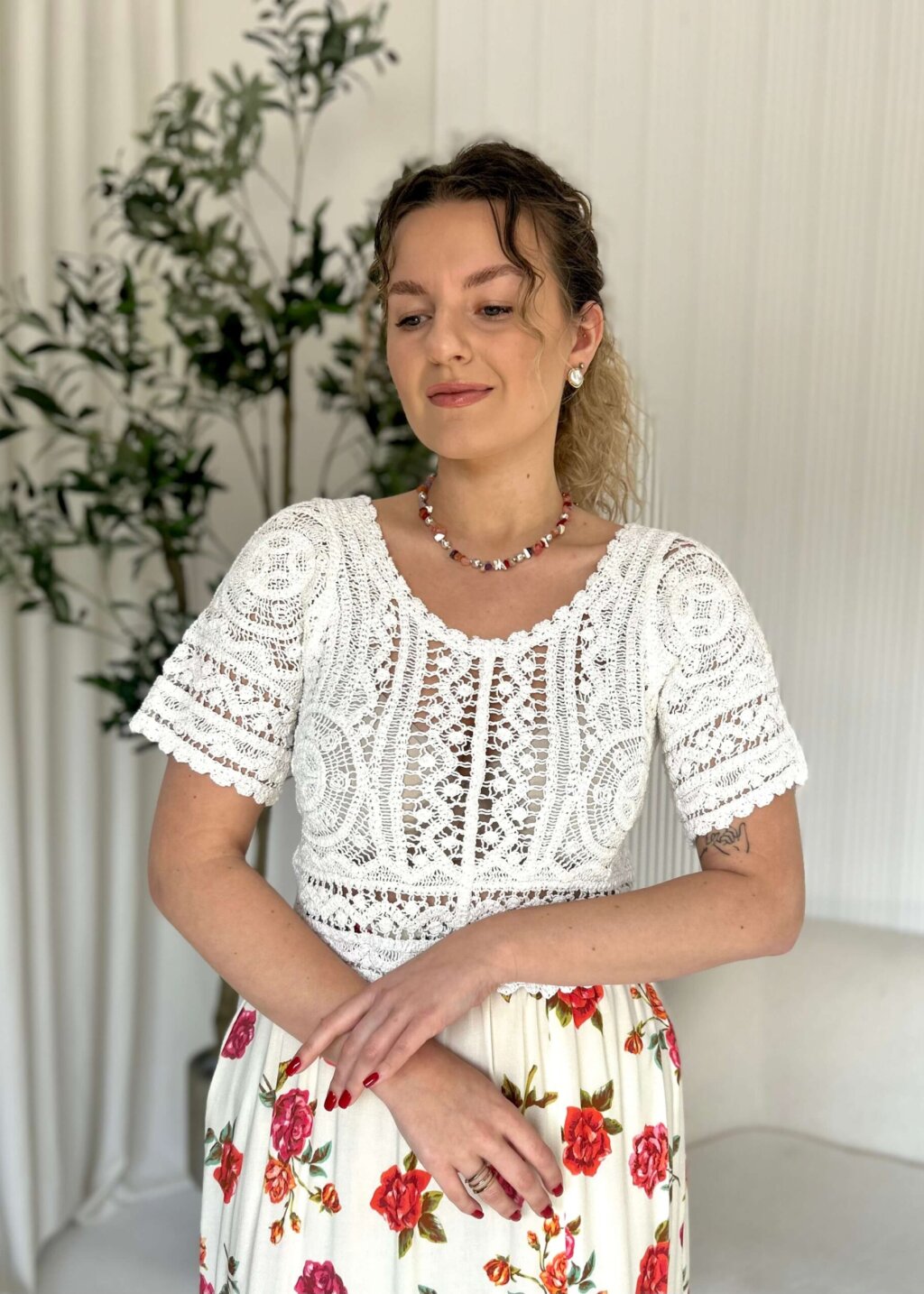 BLUZKA AŻUROWA