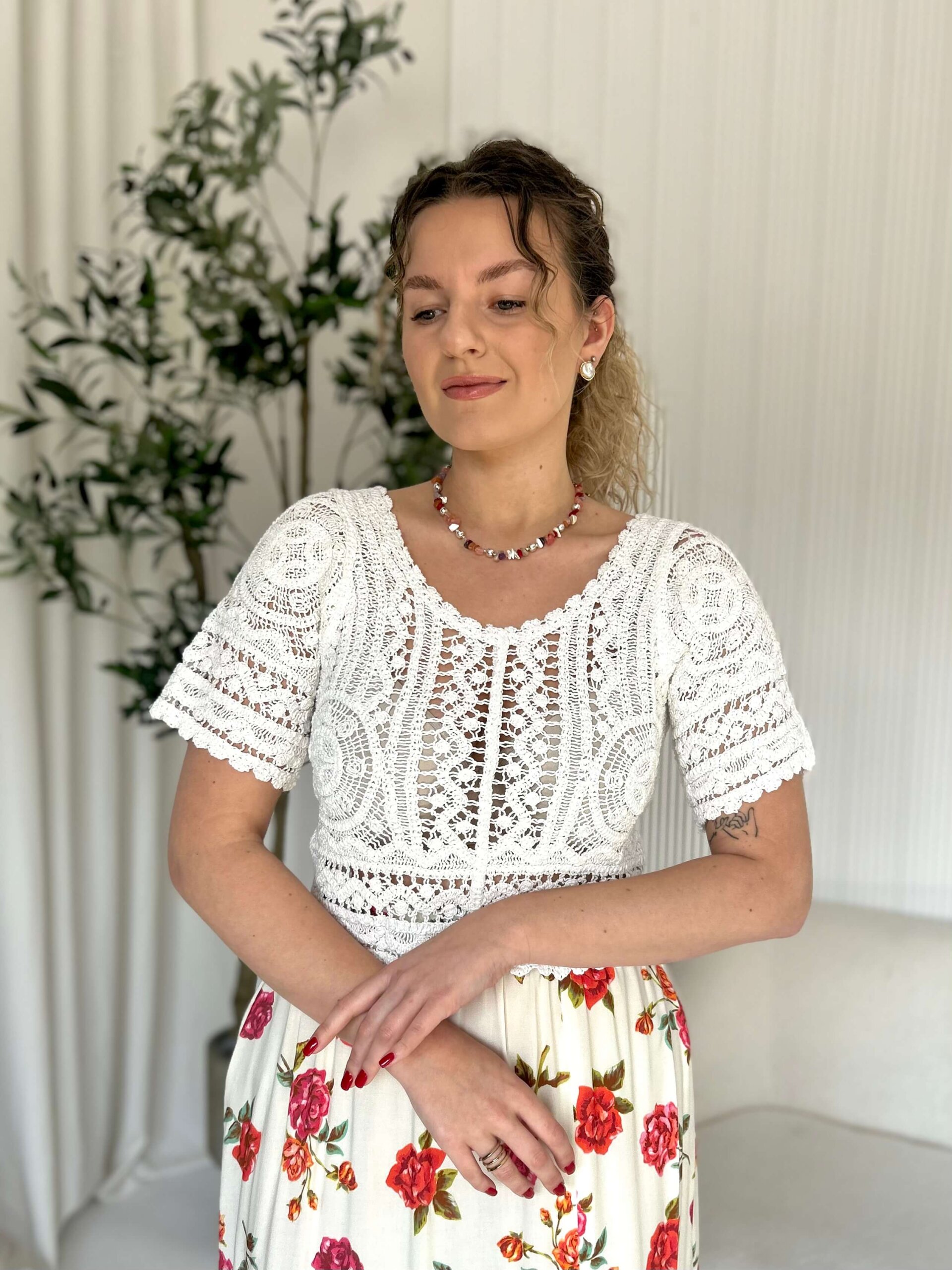 BLUZKA AŻUROWA