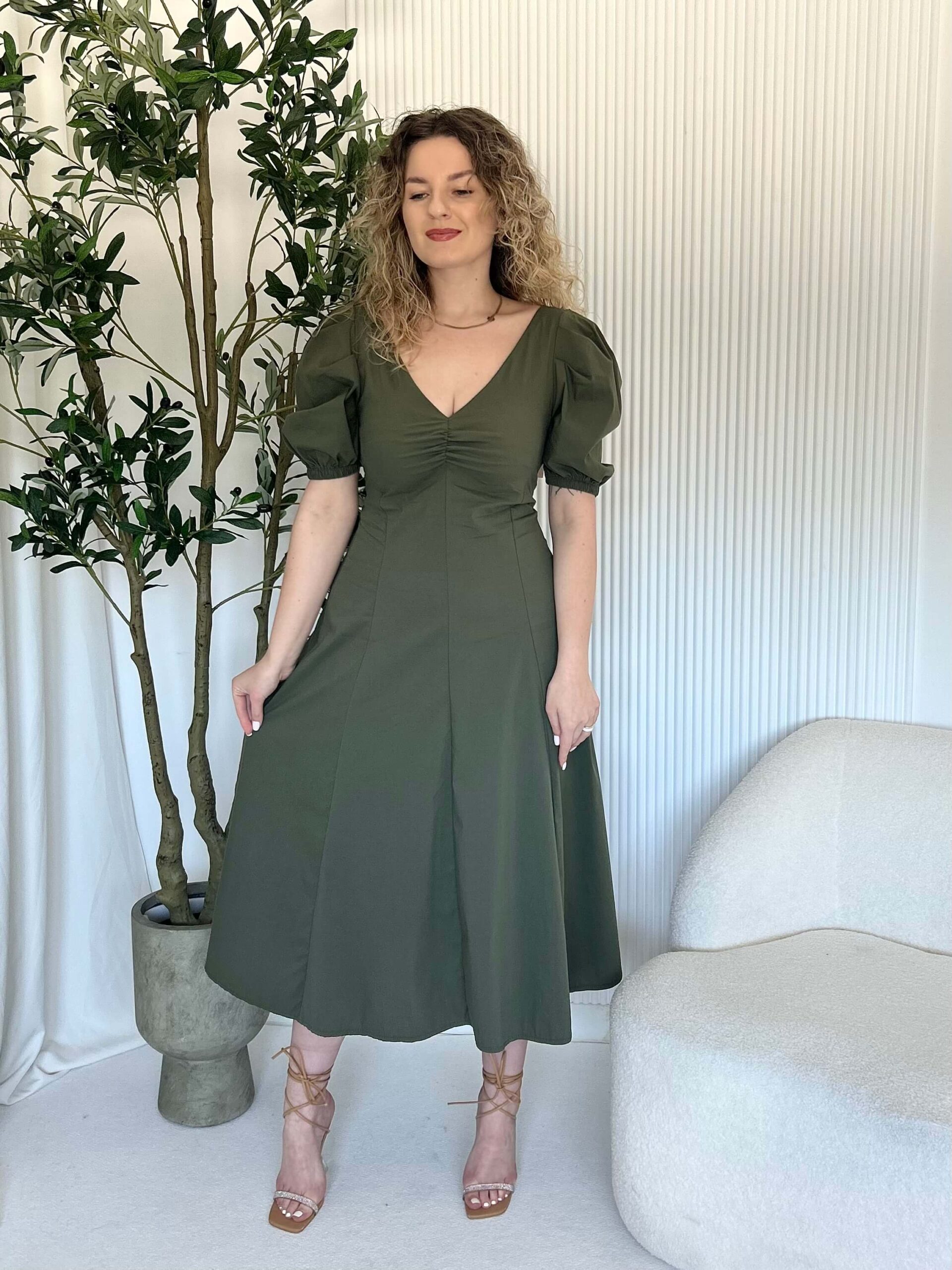 SUKIENKA CLASSY khaki