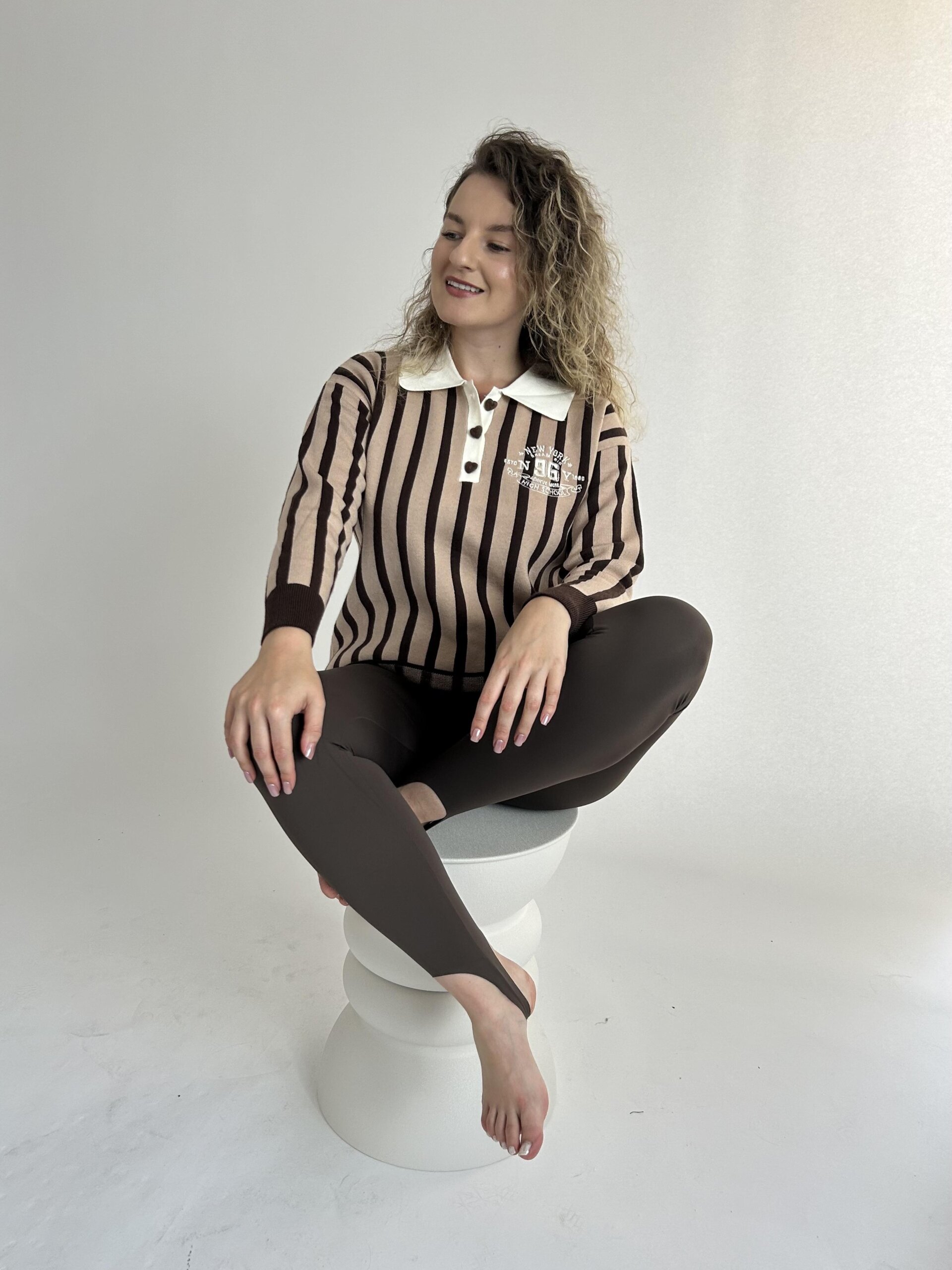 LEGGINSY NARCIARKI CZEKOLADA - obrazek 4