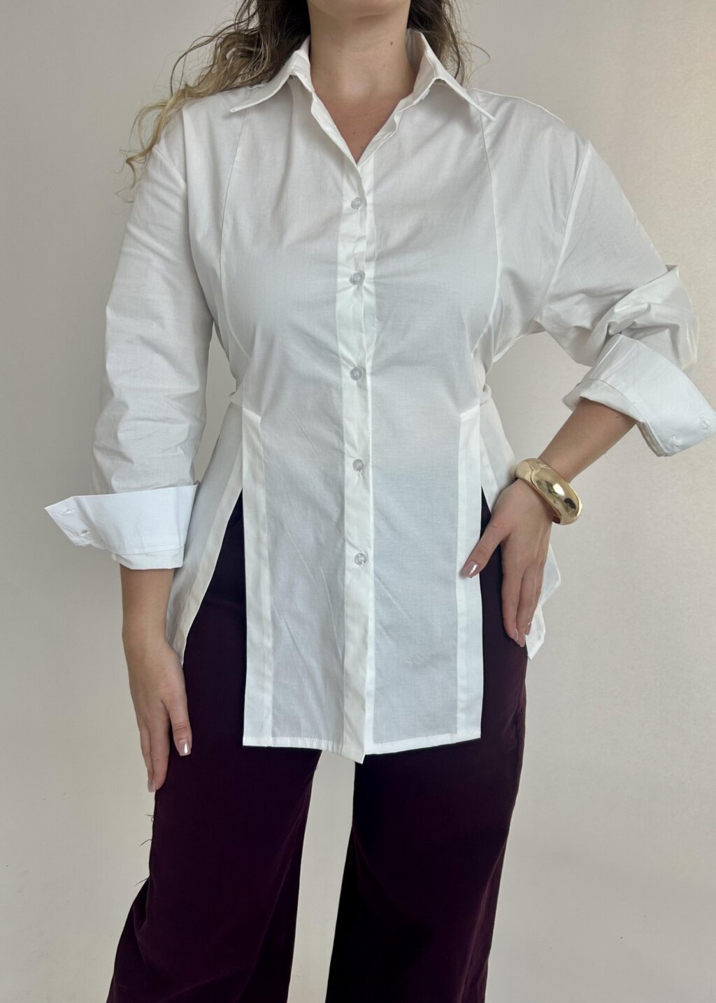TALIOWANA BIAŁA KOSZULA