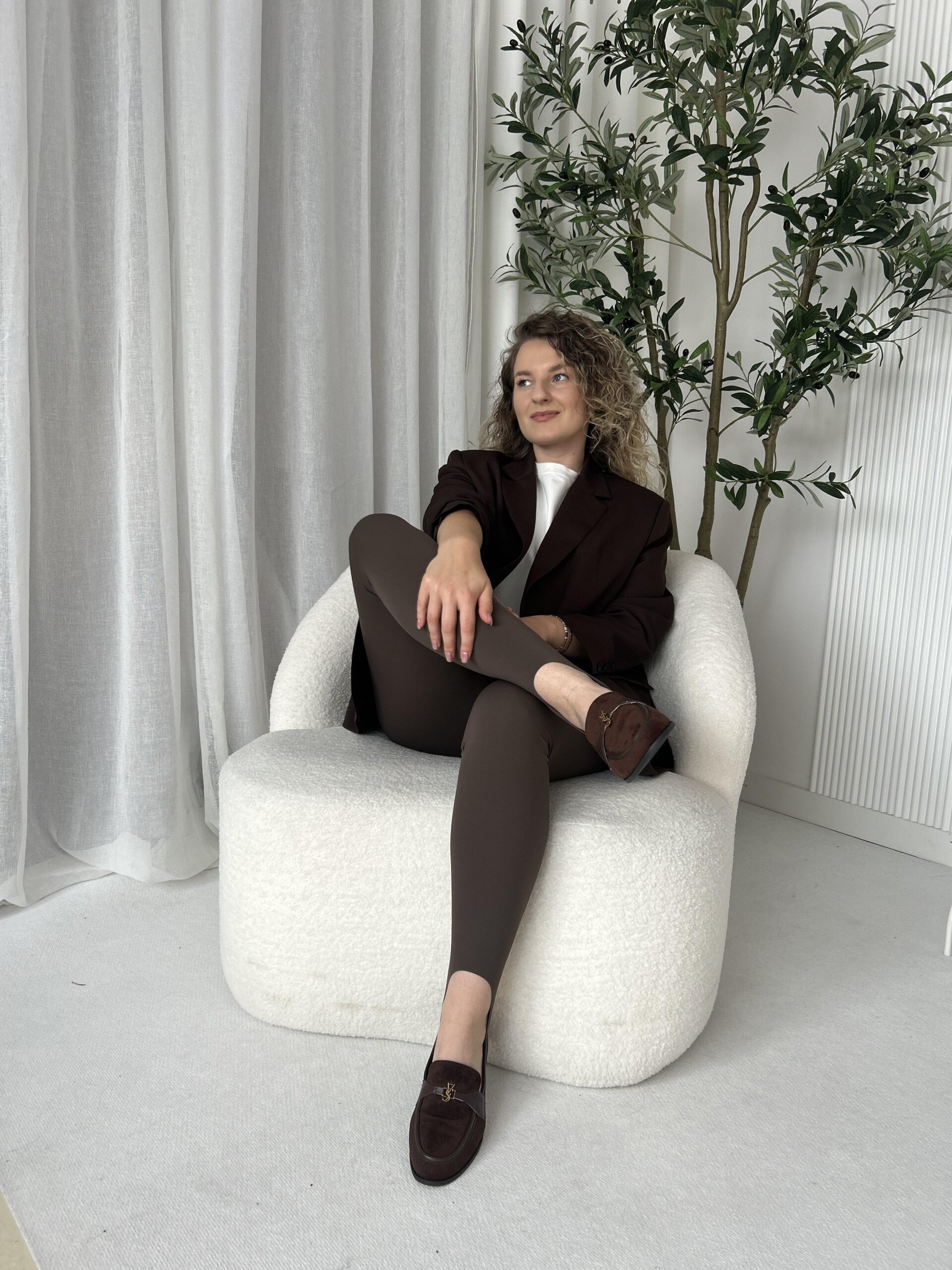 LEGGINSY NARCIARKI CZEKOLADA - obrazek 2