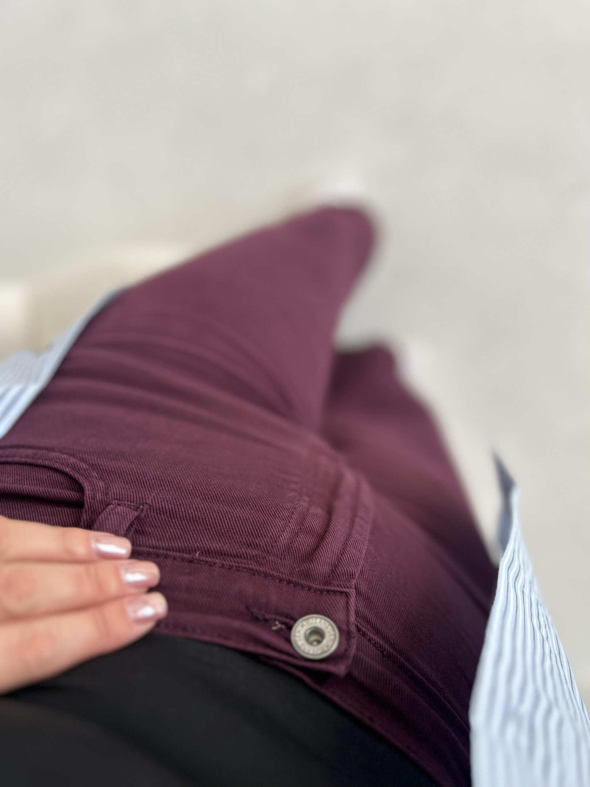SPODNIE BORDO WIDE LEG - obrazek 6