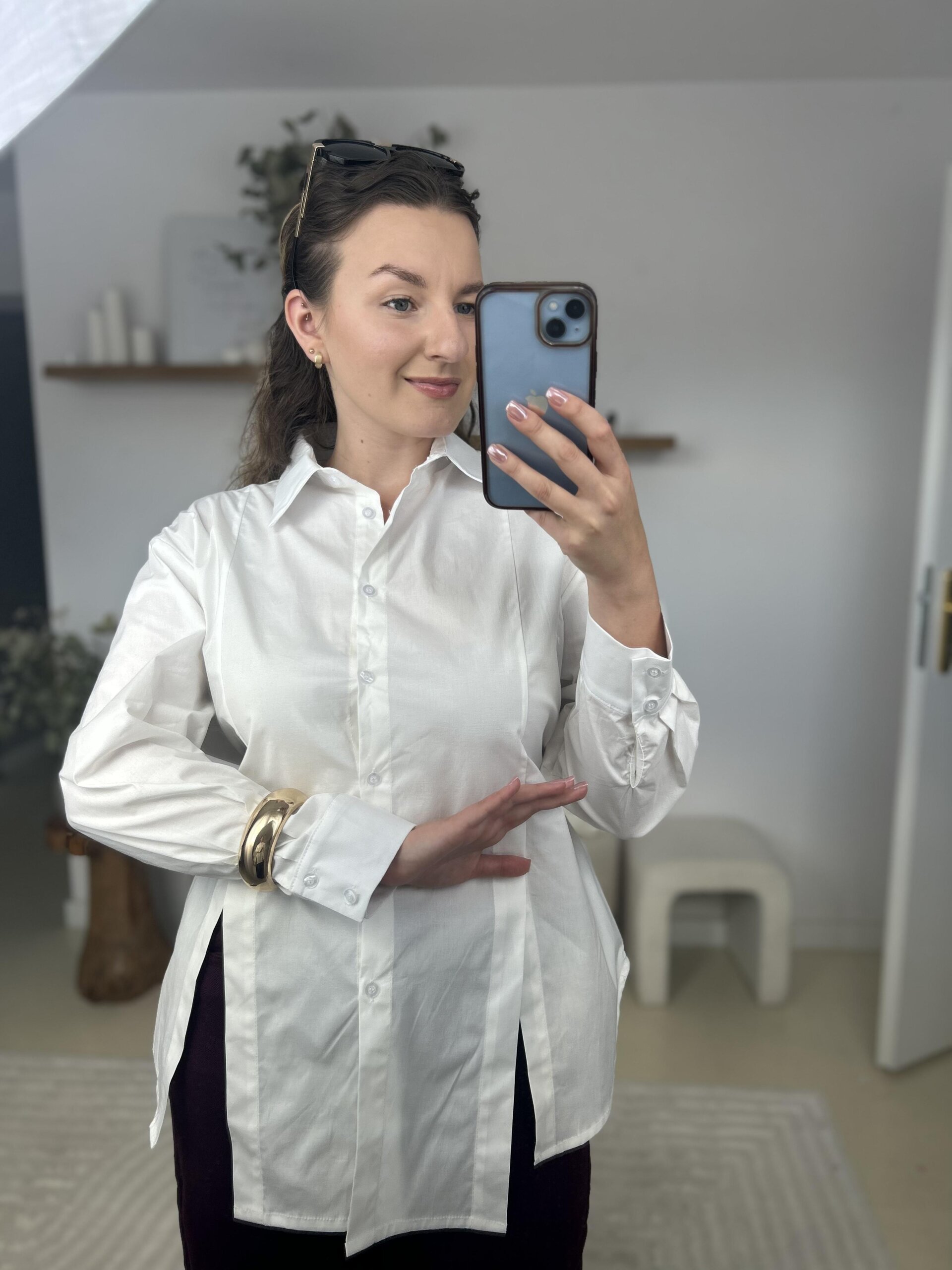 TALIOWANA BIAŁA KOSZULA - obrazek 2